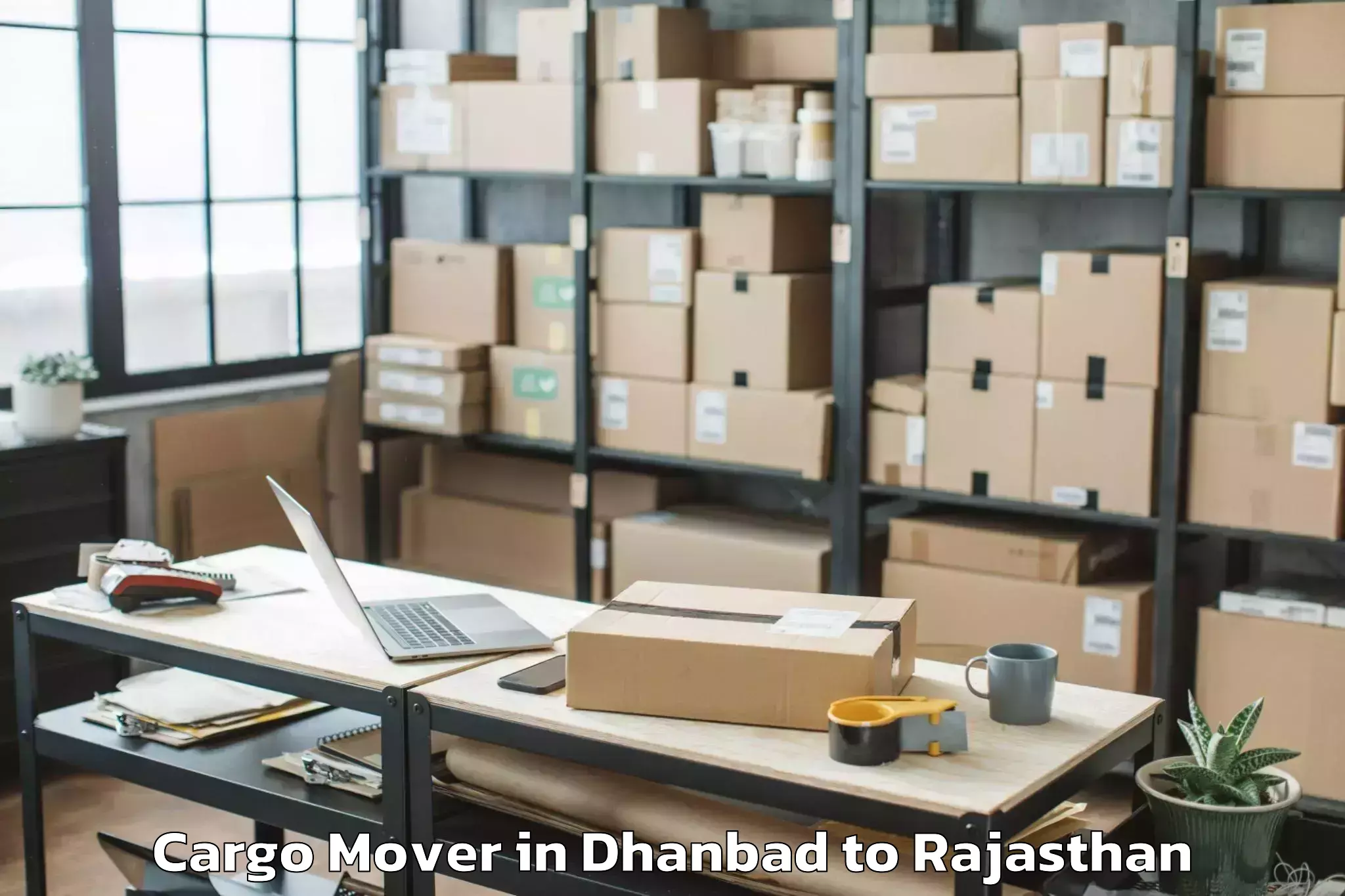 Top Dhanbad to Jaipur Airport Jai Cargo Mover Available